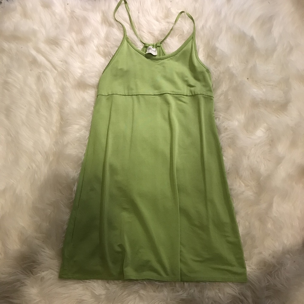 Lime green dress